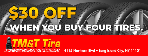 $30 Off four tires